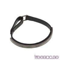  
                            Edblad Armband Dots Bracelet Leather Black Steel 17,5-19,5 cm                          ZpaVewSveb