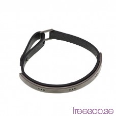 Edblad Armband Dots Bracelet Leather Black Steel 17,5-19,5 cm ZpaVewSveb