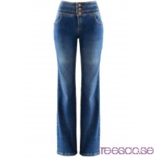Nytt Jeans i powerstretch platt-mage-bootcut mörkblå mörkblå fZ31MlzYEc