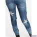 Nytt Skinny jeans med stenar blue bleached blue bleached kOtpLDVfCr