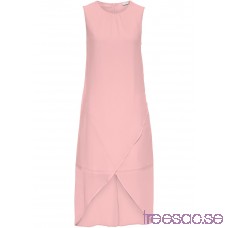Nytt Chiffongklänning med omlotteffekt 120 cm, ovanför knäna rosa YmoQMCdsXY