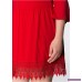 Nytt Must-have: boho-klänning med applikation 90 cm, Kort marsalabrun V80z2qlt5V