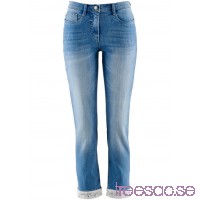 Nytt 7/8-jeans med broderi blue bleached 
		            		                blue bleached
		            		         GiSeZYrv1y