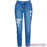 Nytt Girlfriend-jeans, 7/8-längd - i design av Maite Kelly blue bleached 
		            		                blue bleached
		            		         gFVTjlGKkP