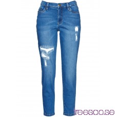Nytt Girlfriend-jeans, 7/8-längd - i design av Maite Kelly blue bleached blue bleached gFVTjlGKkP