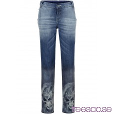 Nytt Jeans i boyfriendmodell, med tryck blue stone, färgmix blue stone, färgmix 3374kvs4oF