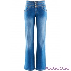 Nytt Jeans i powerstretch platt-mage-bootcut blå blå lSJtUxOgrv
