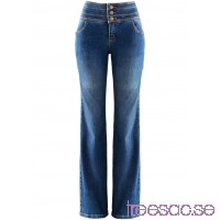 Nytt Jeans i powerstretch platt-mage-bootcut mörkblå mörkblå Q0CZYmEvaV