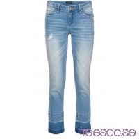Nytt Jeans med ofållade benslut blue bleached blue bleached z7Ly3lT8pD