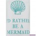 Girlie-topp: I'd Rather Be A Mermaid från Den lilla sjöjungfrun 6a2ntkamR6