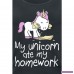 Girlie-topp: My Unicorn Ate My Homework från Unicorn bV4uX8nAzz
