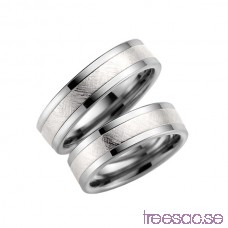 Förlovningsring Schalins 5002-6 Silver/Titan Blx0v6I0De